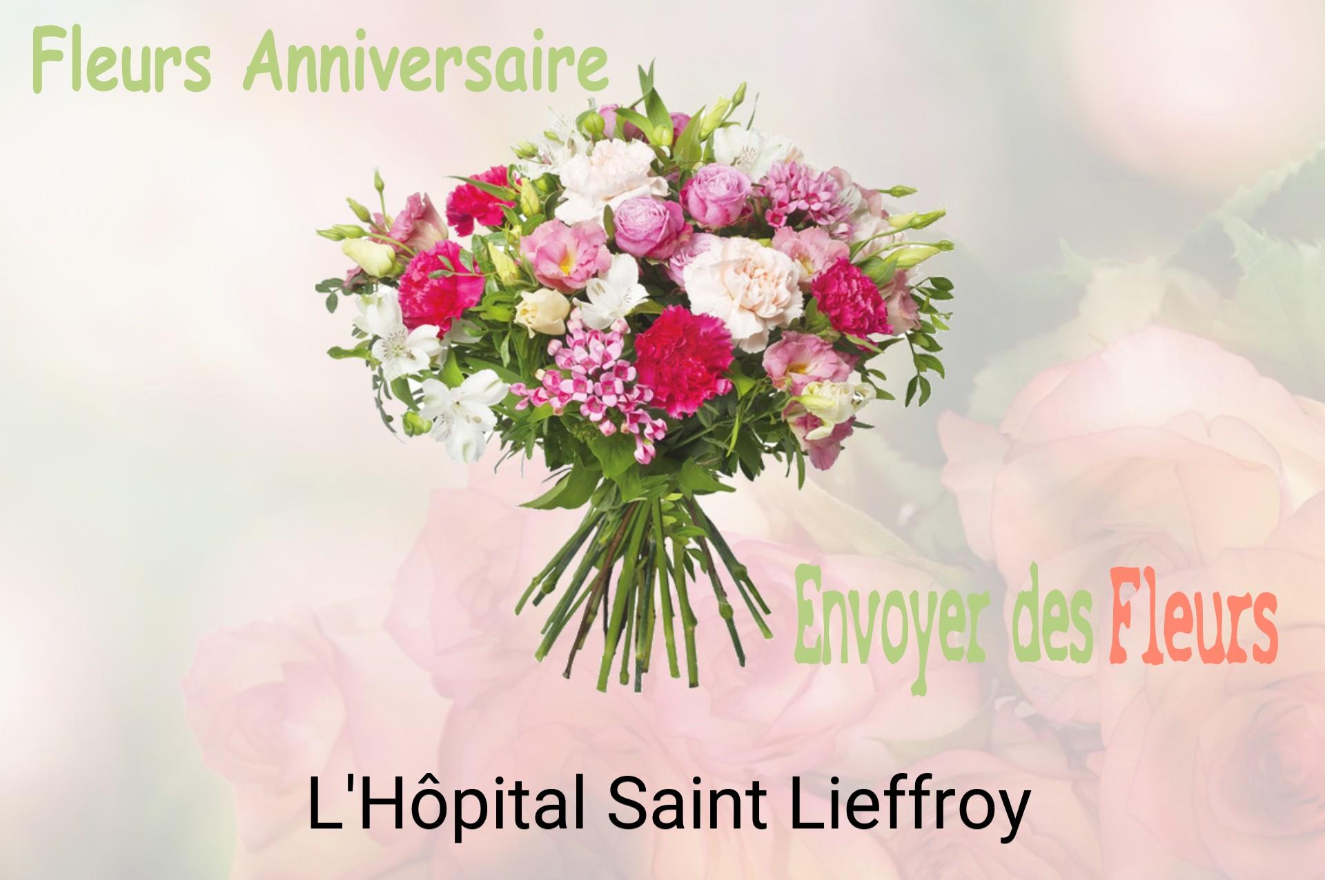 Bouquet de fleurs d’anniversaire livré à L'Hôpital-Saint-Lieffroy